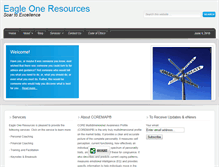 Tablet Screenshot of eagleoneresources.com